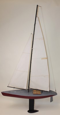 Lot 198 - Wooden home made model of a Sailing Yacht,...
