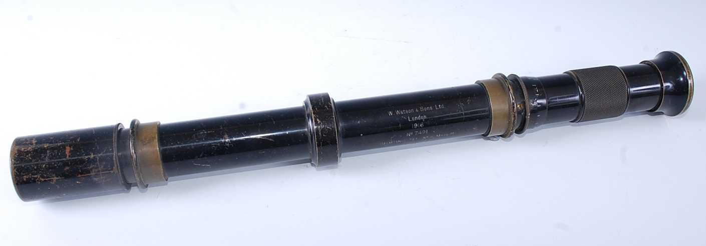 Lot 56 - A WW I sighting telescope, with War Department...