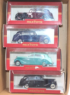 Lot 934 - 1 small box containing 4 Rextoys Rolls Royce...