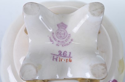 Lot 2024 - A George VI Royal Worcester porcelain blush...
