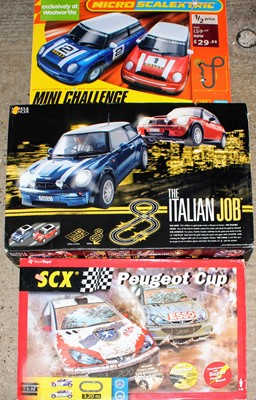 Lot 158 - A group of 3 racing sets as follows: Micro...