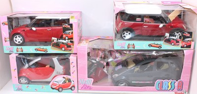 Lot 159 - 4 boxed Simba Toy plastic cars for "Steffi...