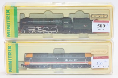 Lot 500 - Two Minitrix N gauge locos: 12042 N217...