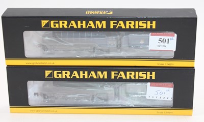 Lot 501 - Two Farish class A1 4-6-2 N gauge locos &...