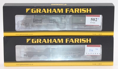 Lot 502 - Two Farish N gauge locos & tenders: 372-388...