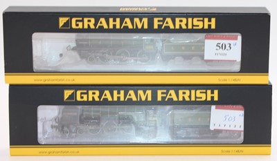 Lot 503 - Two Farish N gauge locos & tenders: 372-385...