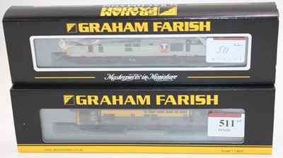 Lot 511 - Two Farish N gauge diesel locos: 371-456 class...