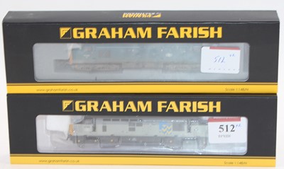 Lot 512 - Two Farish N gauge diesel locos: 371-167 class...