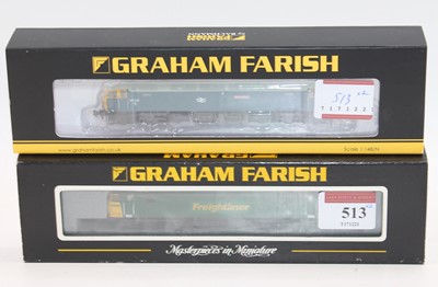 Lot 513 - Two Farish N gauge diesel locos: 371-229 class...