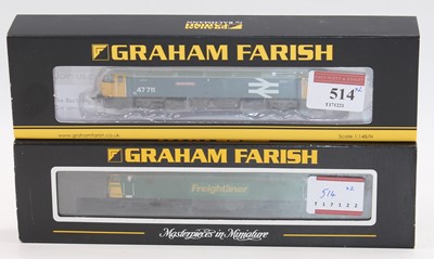 Lot 514 - Two Farish N gauge diesel locos: 371-229 class...