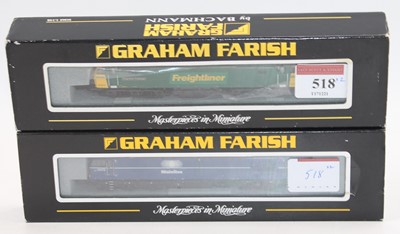 Lot 518 - Two Farish N gauge diesel locos: 371-228 class...