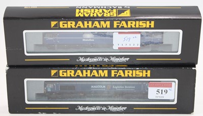 Lot 519 - Two Farish N gauge diesel locos: 371-351 class...