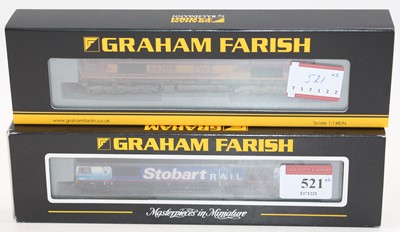 Lot 521 - Two Farish N gauge diesel locos: 371-384 class...