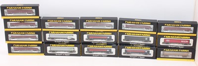 Lot 529 - Sixteen Farish N gauge bogie goods wagons: 8 x...