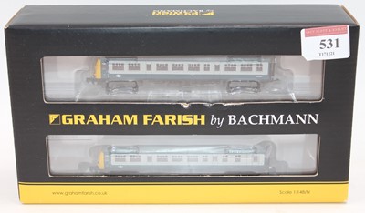 Lot 531 - Farish N gauge 371-511 3-car class 101 diesel...