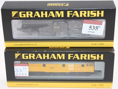 Lot 535 - Two Farish N gauge locos: 372-400 class J39...