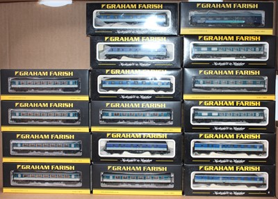 Lot 540 - Sixteen Farish N gauge bogie coaches: Regional...