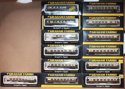 Lot 541 - Thirteen Farish N gauge Pullman coaches: 2 x...