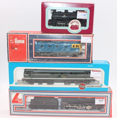 Lot 555 - Four OO gauge locos: Lima 205120 2-6-0 42700...