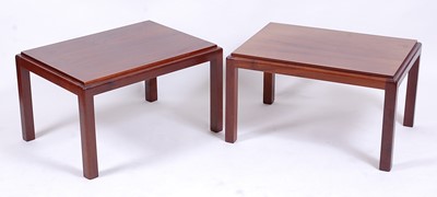 Lot 499 - A pair of 1960s Danish rosewood low occasional...