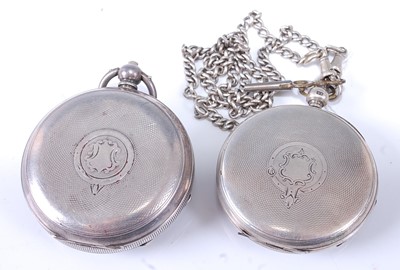 Lot 2619 - A late Victorian silver cased gent's open...