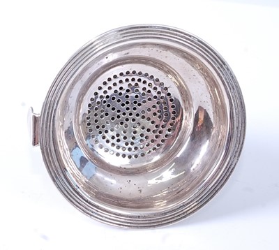Lot 2270 - A George III silver two-piece wine funnel, of...