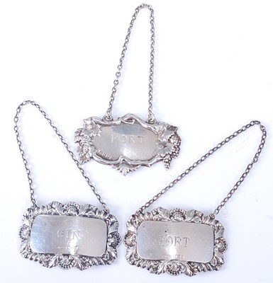 Lot 2238 - A pair of mid-20th century silver wine...