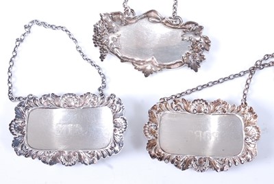 Lot 2238 - A pair of mid-20th century silver wine...