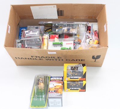 Lot 591 - Box of N gauge road vehicles, nearly all boxed,...