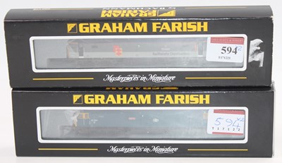 Lot 594 - Two Bachmann/Farish N gauge class 47 diesel...