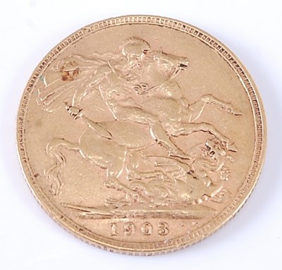 Lot 2021 - Great Britain, 1903 gold full sovereign,...