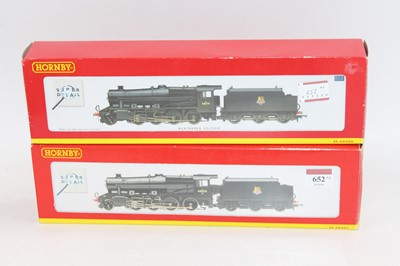 Lot 652 - Two Hornby locos & tenders BR 8F 2-8-0 unlined...