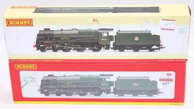 Lot 657 - Two Hornby 4-6-0 locos & tenders ex LMS in BR...