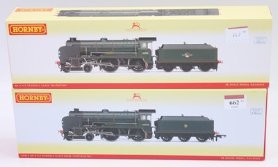 Lot 662 - Two Hornby ‘Schools’ class 4-4-0 locos &...