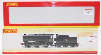 Lot 668 - Two Hornby SR class Q1 0-6-0 locos & tenders,...