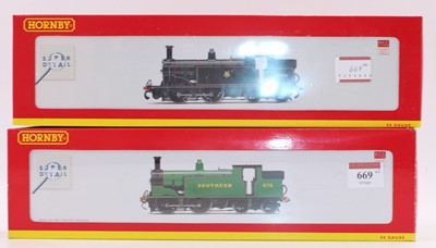 Lot 669 - Two Hornby M7 class tank locos 0-4-4, both DCC...