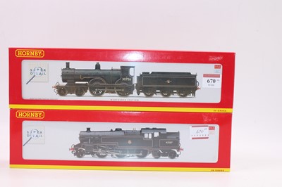 Lot 670 - Two Hornby BR lined black locos both DCC...