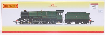 Lot 673 - Hornby R3331 GWR King class loco & tender...