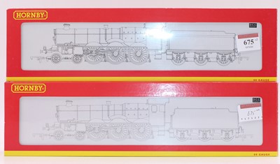 Lot 675 - Two Hornby Castle class 4-6-0 locos & tenders,...