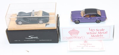 Lot 973 - 2x 1:43 scale cars as follows: 
A sparks model...