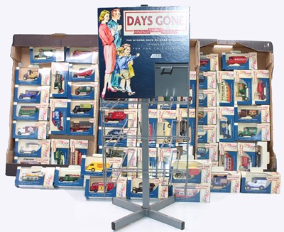 Lot 975 - 3 trays containing 59 Lledo days gone boxed...