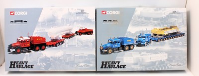 Lot 1389 - 2 x Corgi Heavy Haulage boxed models as...