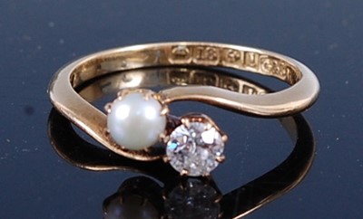 Lot 2629 - An Edwardian 18ct yellow gold, pearl and...