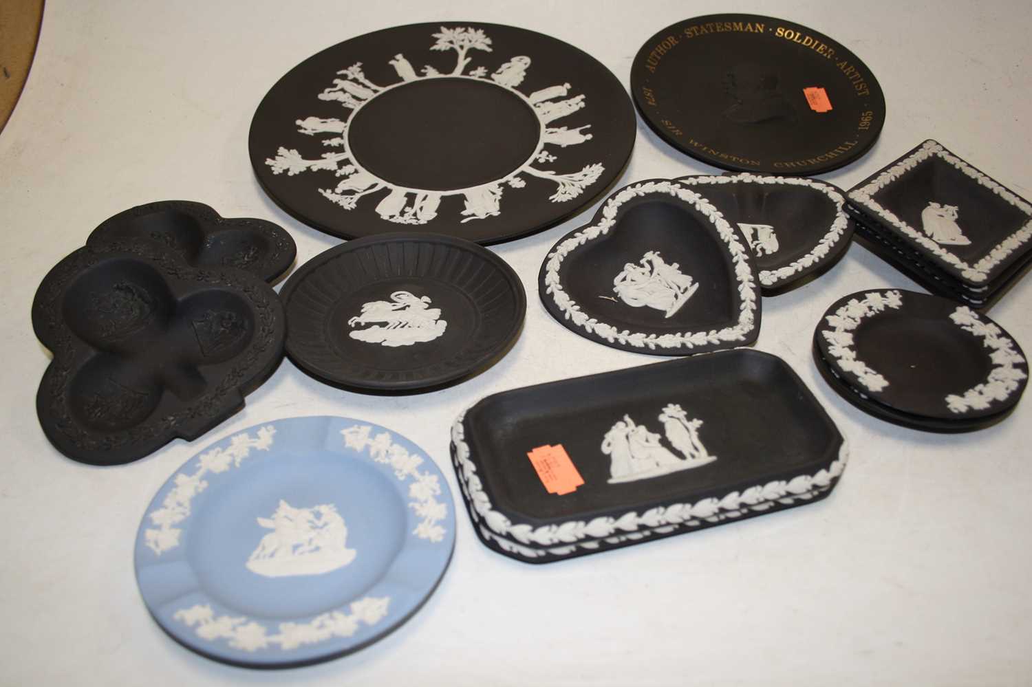 Lot 79 - A collection of Wedgwood black basalt and...