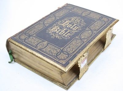 Lot 97 - A Victorian brass and leather bound family...