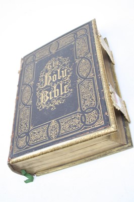 Lot 97 - A Victorian brass and leather bound family...