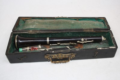 Lot 99 - A French clarinet, marked Buffet of Paris, in...
