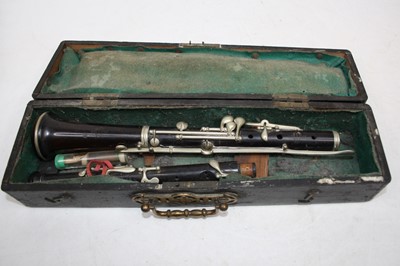 Lot 99 - A French clarinet, marked Buffet of Paris, in...