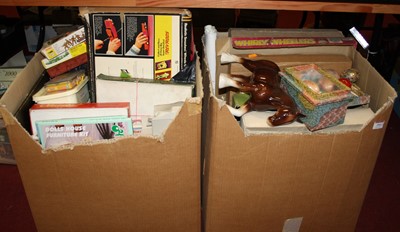 Lot 204 - Two boxes of miscellaneous items to include...