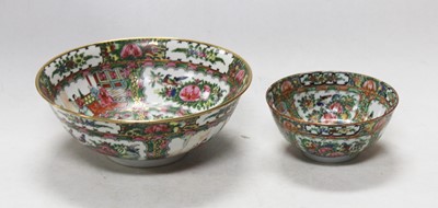Lot 242 - A Chinese Canton bowl decorated in the Famille...